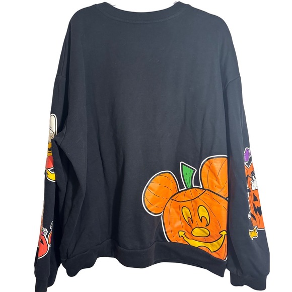 Disney Parks 2022 Halloween Mickey and Friends‎ Pullover Crewneck Sweatshirt XXL - Picture 2 of 10